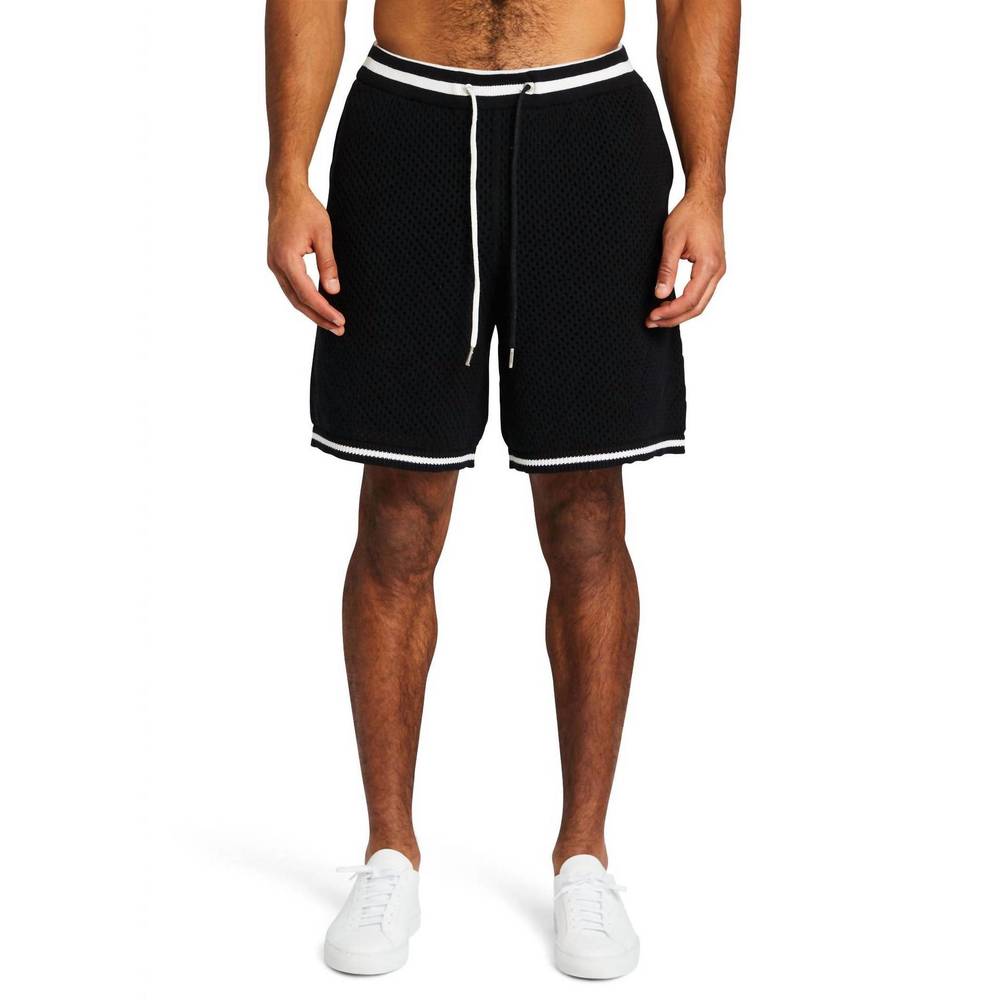 NEW SER.O.YA logan crochet short in black/white